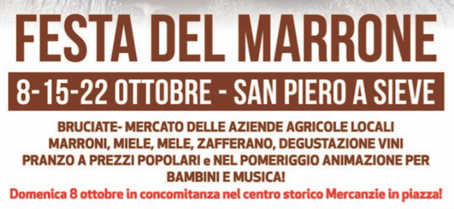 Festa del Marrone san piero a sieve